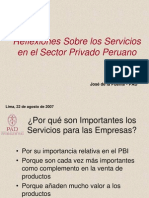 Reflexiones Sobre Los Servicios en El Sector Privado Peruano - GP