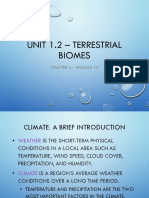 Unit 1.2 - Terrestrial Biomes