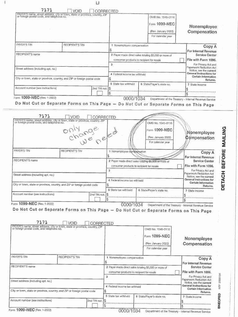 2022 1099 NEC Form | PDF