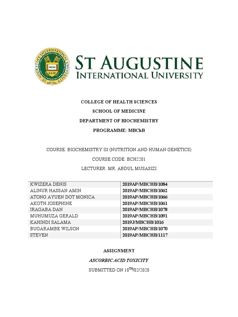 Vit C Toxicity PDF Vitamin C Diarrhea
