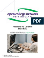Access To He Diploma Midwifery Qualification Guide
