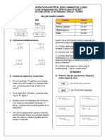 Taller de Vacaciones Cuarto Grado