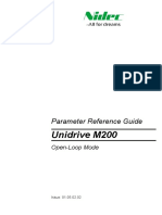 Unidrive M200 Parameter Reference Guide (Open-Loop)