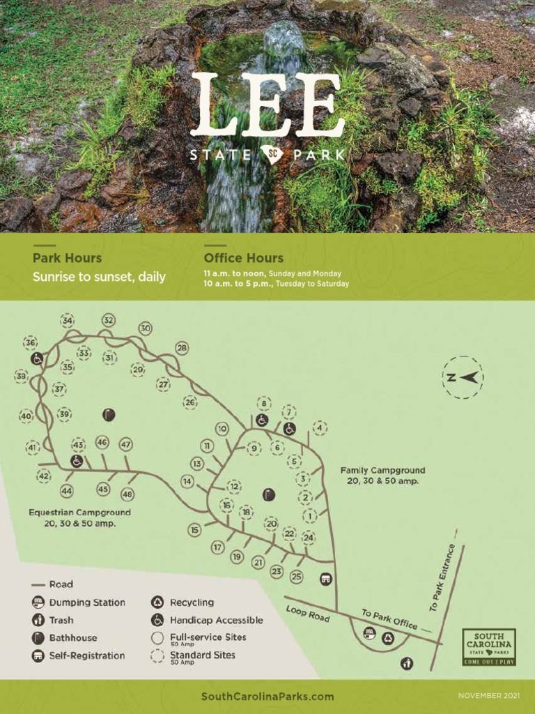 Lee State Park Camping Guidelines | PDF | Camping | Campsite