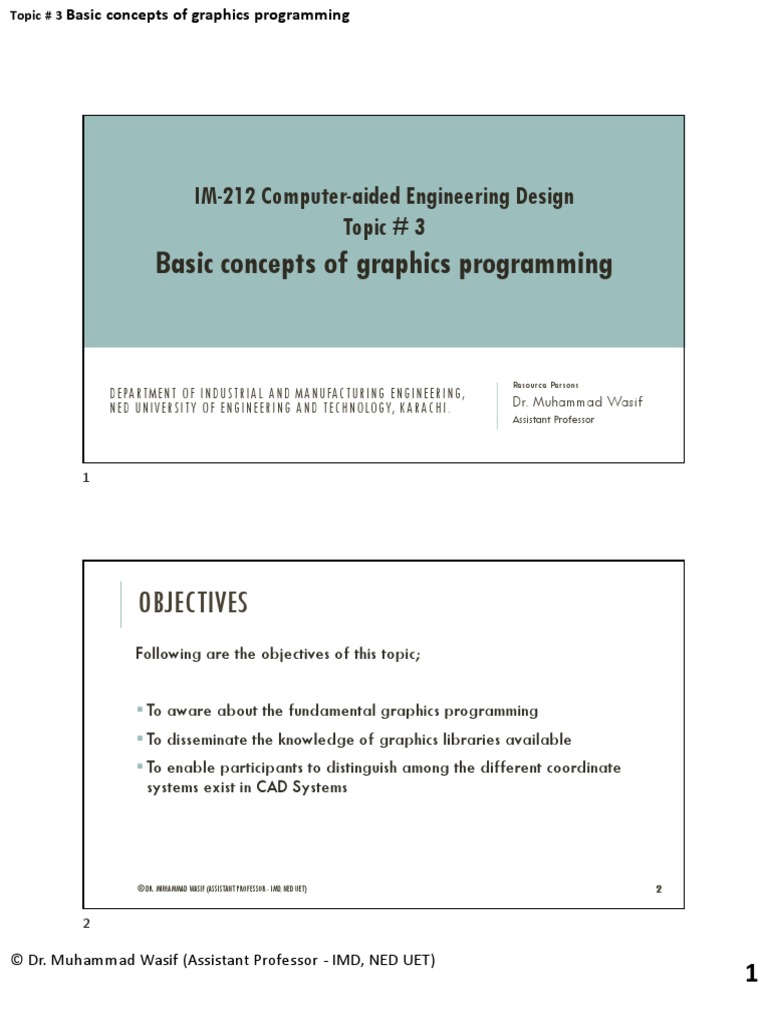 Topic 3 - Basic Concepts of Graphics Programming | PDF | Coordinate ...