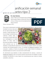 Planificación Semanal para Diabetes Tipo 2