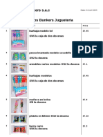 Teos Bunkers S.A.C Teos Bunkers Jugueteria: No. Product Detail Price 1