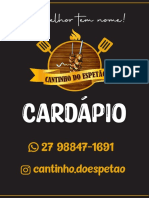 Cardápio Atual - Pasta