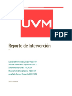 Reporte de Intervencion