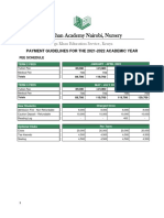 AKAN Nursery Fee Structure - 2021 To 2022