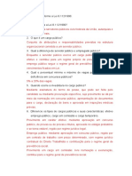 Questões de Apoio para Estudo Da Lei 8.1112.1990