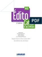 Roxane Amoravain Et Al - Édito A1, 2e Édition - 2022 Cahier