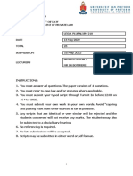 RPR 210 Semester Test 2 2022 (Memo)