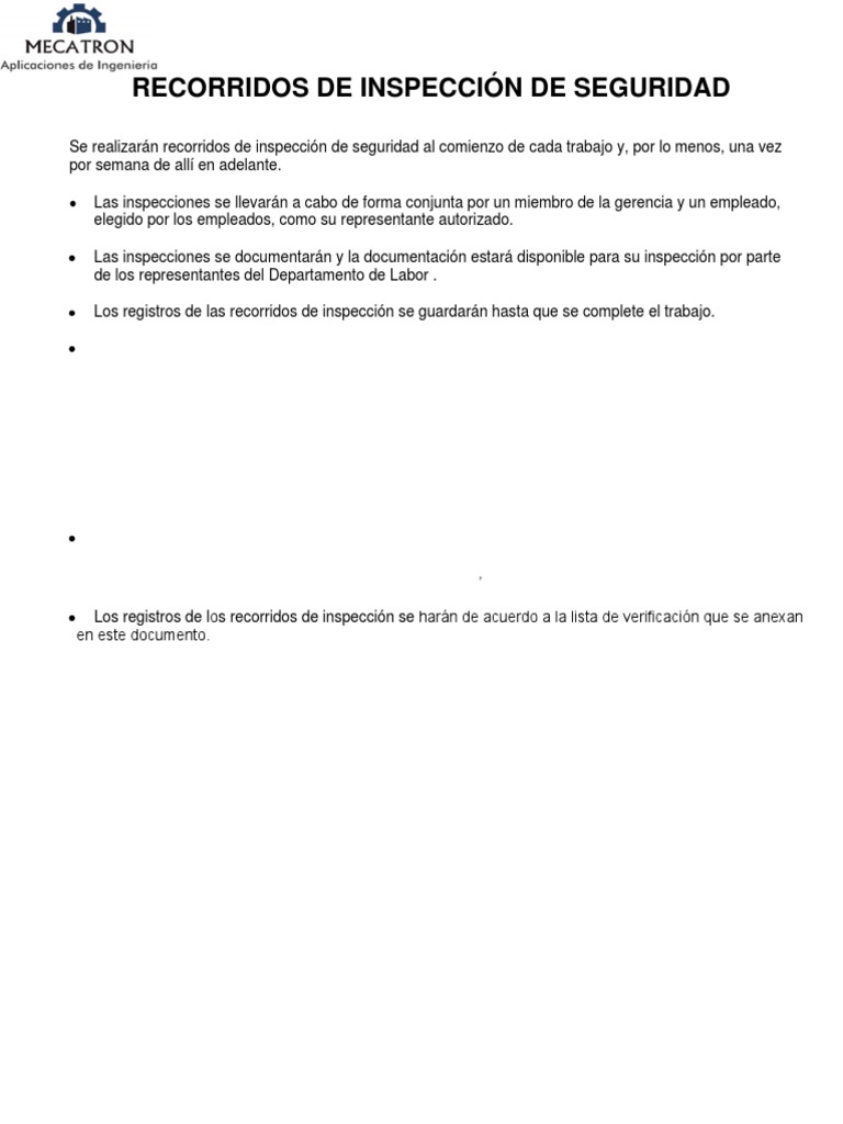 Recorridos Inspeccion | PDF | Hormigón | Materiales