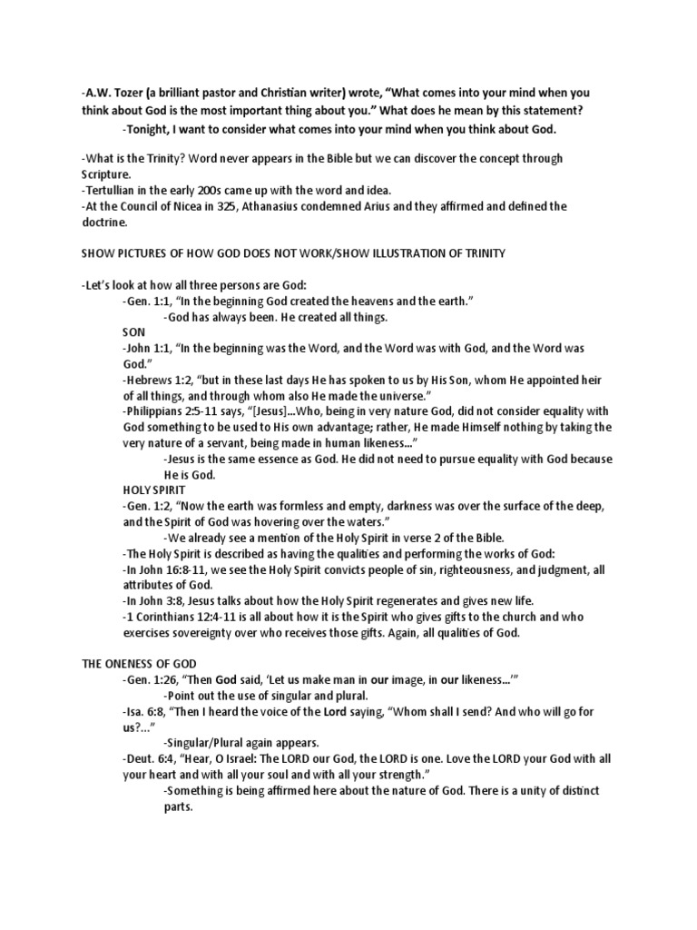 Knowing An Unknowable God The Trinity Pdf Trinity God