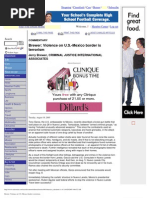 Violence on U.S.-Mexico border is