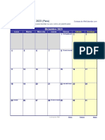 Calendario Diciembre 2023