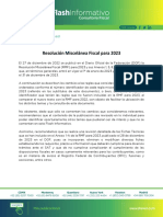 Resolución Miscelánea Fiscal para 2023