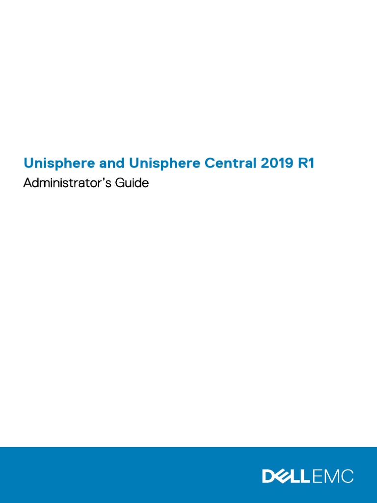 GUIA Unisphere and Unisphere Central 2019 R1 PDF Computer Data