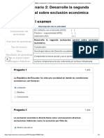 Examen - (AAB02) Cuestionario 2 - Desarrolle La Segunda Evaluación Parcial Sobre Exclusión Económica