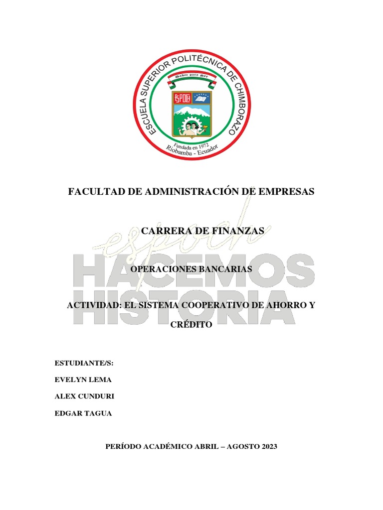 Desempeño de Cooperativas en Ecuador | PDF | Cooperativa | Bancos