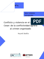 Badillo Conflicto&ViolenciaSurCesarConflictividadAgraria (2018)