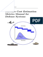 Software Cost Estimation Metrics Manual For Defense Systems
