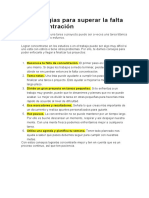 6 Estrategias para Superar La Falta de Concentración