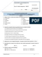 Avaliação Diaguinostica Física e Química