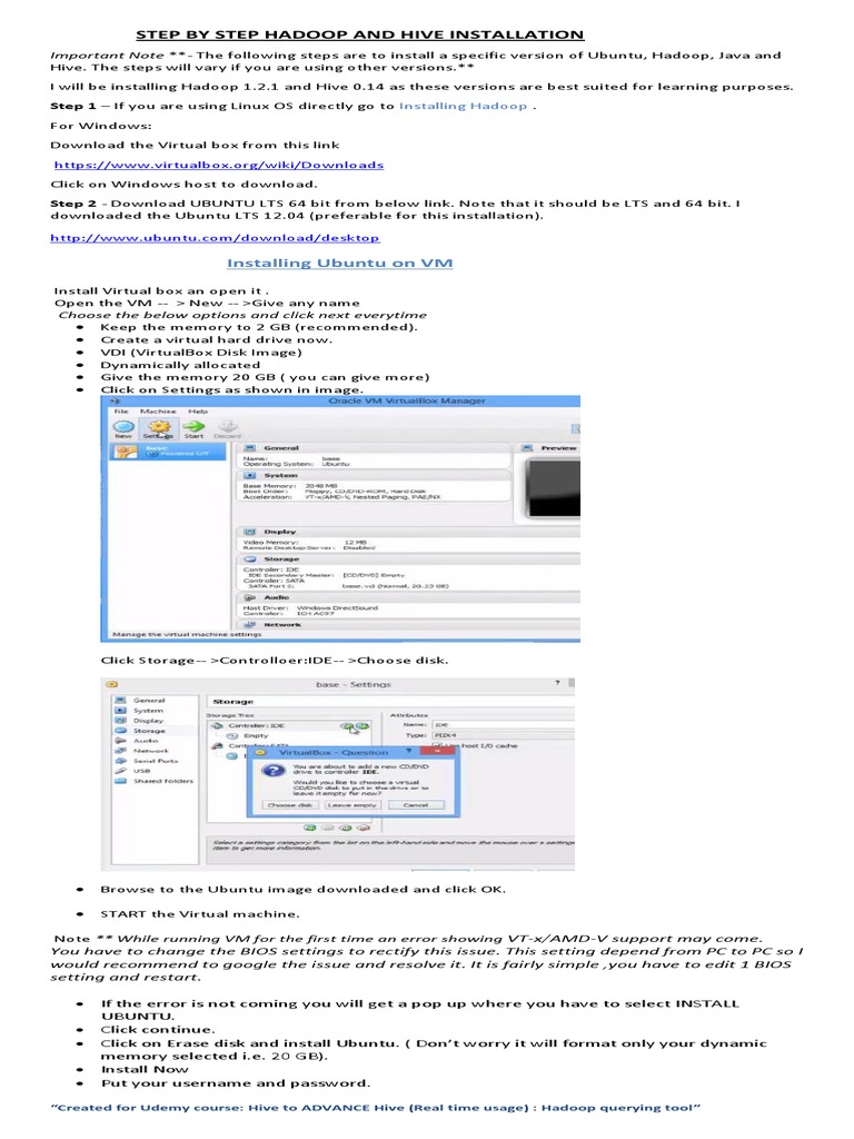 Hive Installation Guide for Ubuntu | PDF | Computing Platforms ...