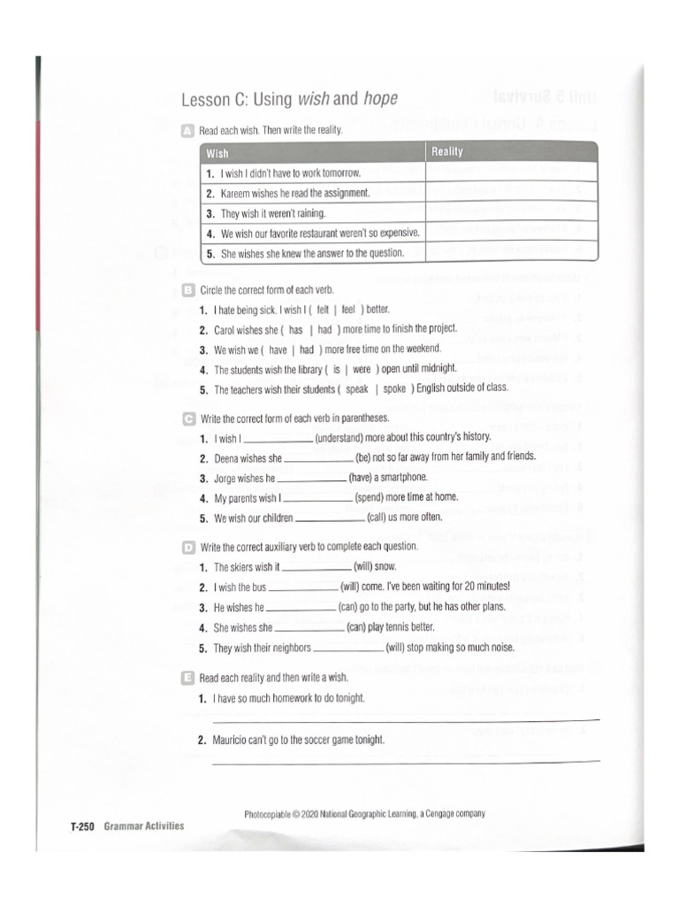 Test Unit 5 Klasa 7 Unit+5 +survival+ (Arrastrado) +2 | PDF