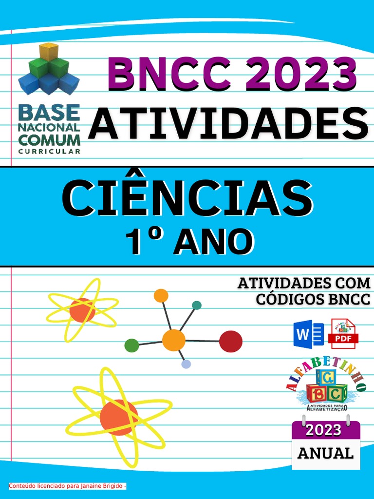Atividades de Ciências 1º Ano BNCC | PDF | Aprendizado | Escolas