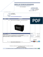 Propuesta Baterias 12V 9ah para Ups