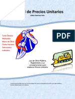 Manual de Precios Unitarios - Guía para La Elaboración de Precios Unitarios de Acuerdo Al RLOPSRM (Spanish Edition)