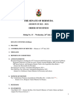 Senate Order of Business - 2023 July 26th (R)