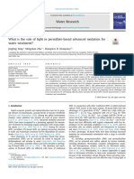 What Is The Role of Light in Persulfate-Based Advanced Oxidation For Water Treatment?