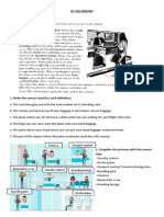 Airport Activities Vocabulary