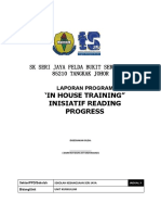 Laporan in House Training Reading Program.