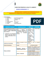 Sesion #3 - Exper. 3 - Explicamos Los Factores Fisicos y Quimicos Que Intervienen en Las Problematicas Ambientales de Mi Comunidad - 4to