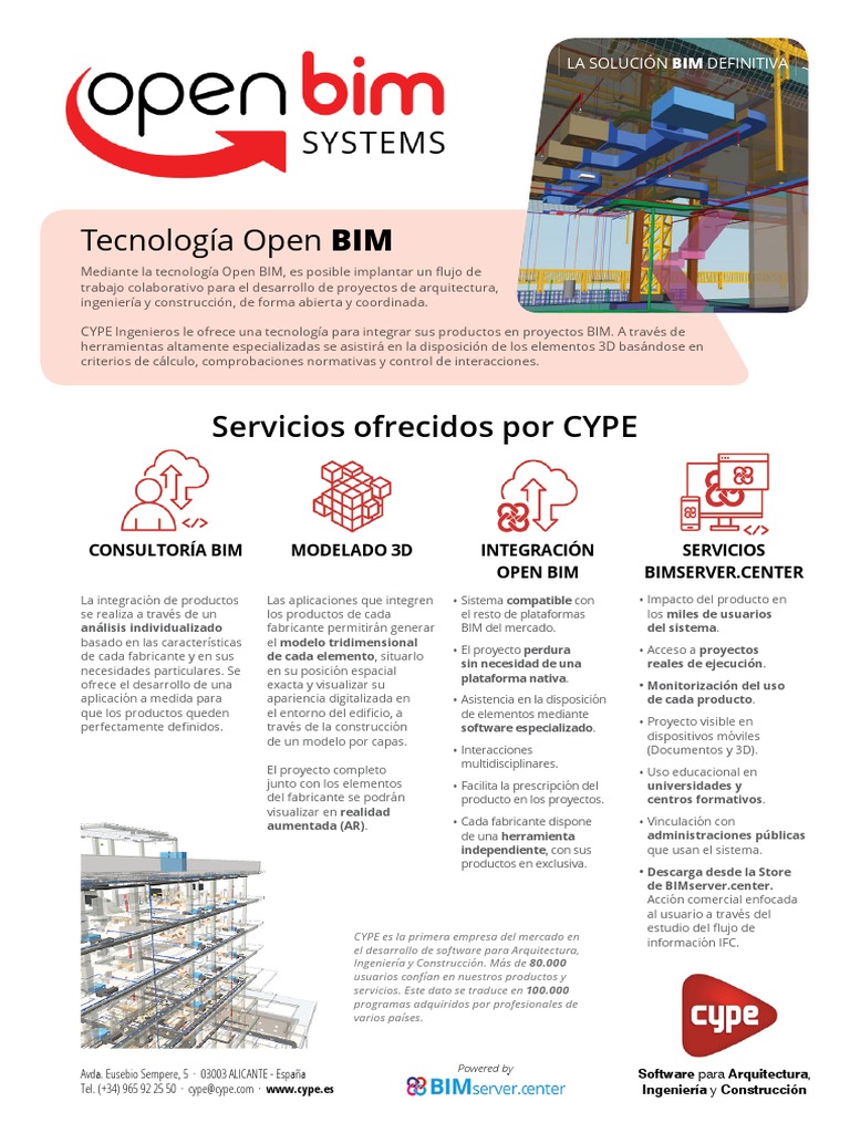 Servicios BIM de CYPE para Arquitectura | PDF | Modelado de información ...