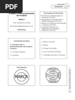 G - A 1 - Marketing - Proj. e Desenv. de Produto - Profa. Ales Sandra 6 Slides