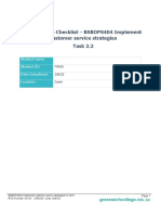 Observation Checklist Task 2.2 - BSBOPS404 V1