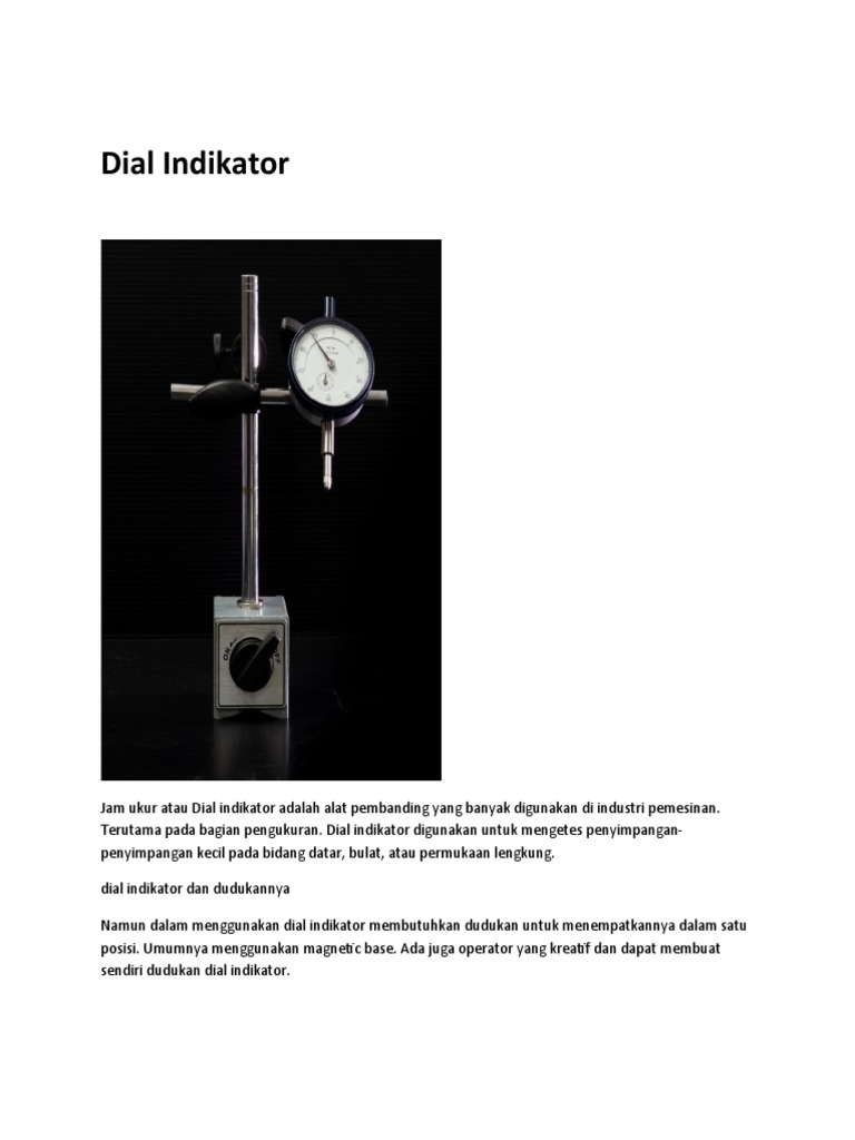 Panduan Lengkap Dial Indikator | PDF
