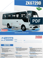 Bus Yutong Zk6729dficha