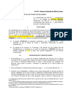 Interpone Demanda de Hábeas Corpus Modelo