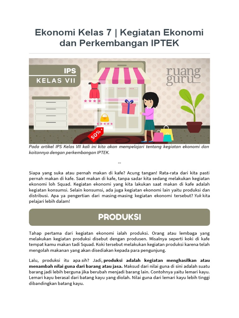 Contoh soal kegiatan ekonomi kelas 4 sd