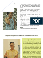 data show - Rosana Ricalde trajetória artística - por Célia Ribeiro
