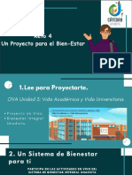 Explicación Del Reto 4 Un Proyecto para El BienEstar