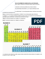 Tabla Periódica de Los Elementos Químicos en La Naturaleza