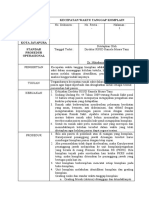 Sop Kecepatan Waktu Tanggap Komplain